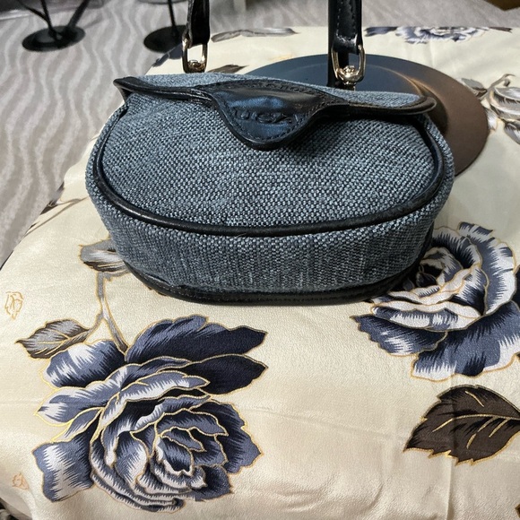 Dooney & Bourke Blue and Black Crossbody Bag with Logo - Picture 7 of 11